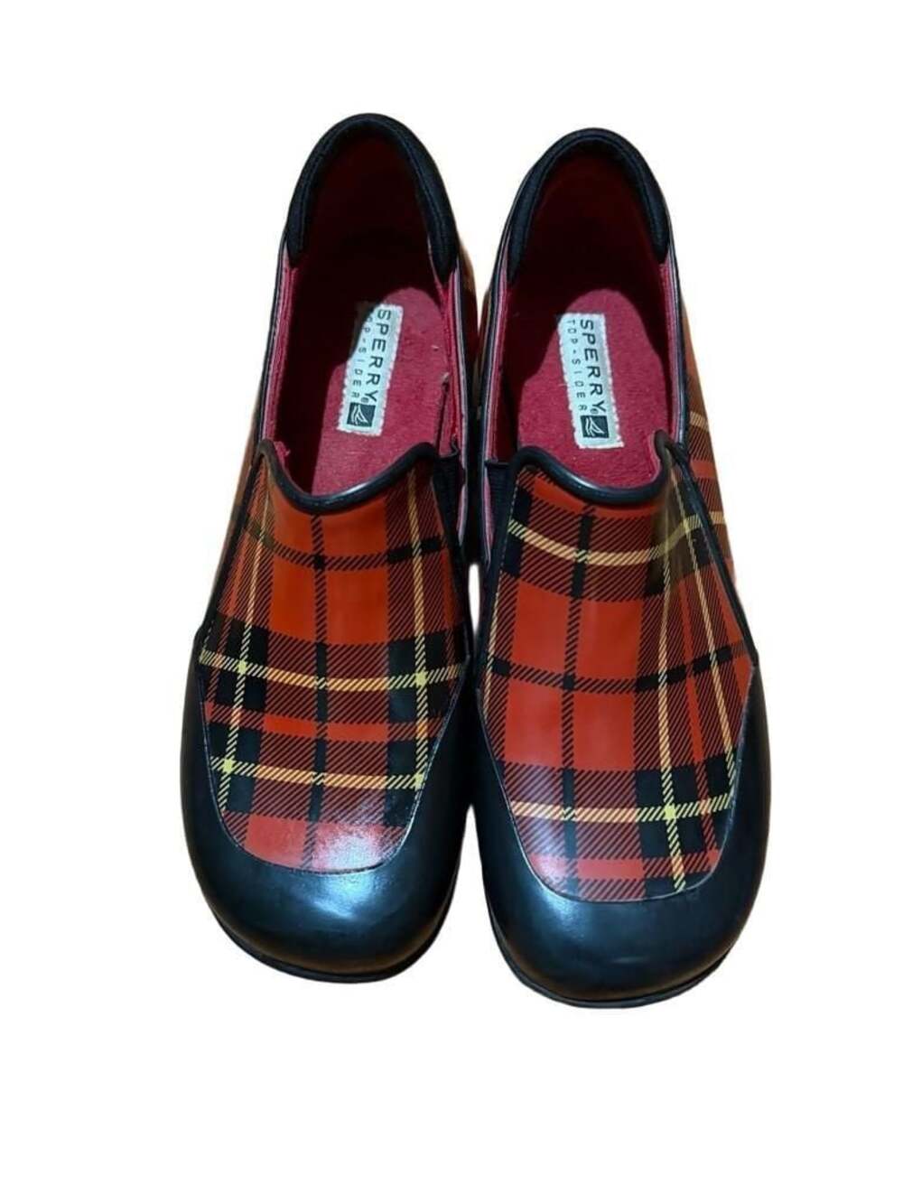 Sperry Top-Sider Pelican Waterproof Rubber Plaid Slip-On Rain Shoes